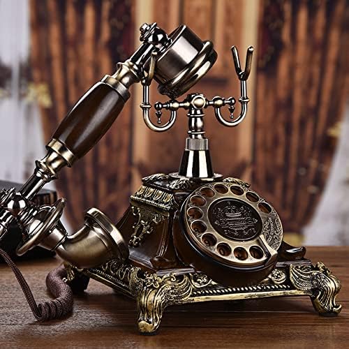 טלפון רטרו בסגנון אירופאי קווי בית טלפון עתיק