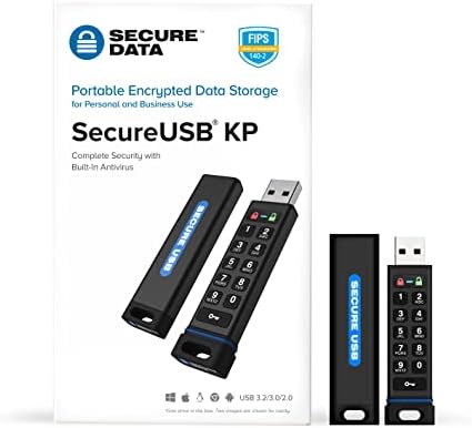 SecureTata SecureUSB KP 128GB חומרה מוצפנת USB 3.0 Flash Drive FIP