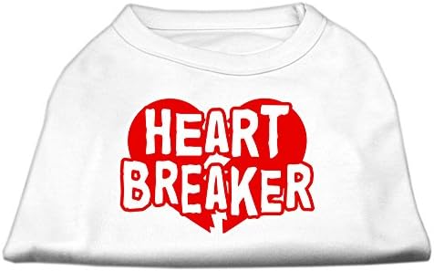 Mirage Pet Heart Breaker מסך חולצת הדפסה לבנה xxxl - 20 l