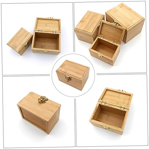 קופסא אחסון מעץ קופסת אחסון קופסת אחסון מארגן אחסון מארגן קופסא קופסה 1 PC קופסת עץ מארגן תכשיטים