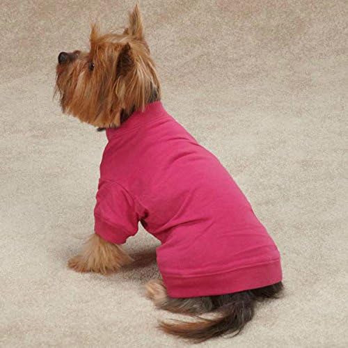 חולצות טריקו זאק וזואי לכלבים חולצת כלבים בצבע בהיר עם שרוולי צוואר אלסטיים חמים