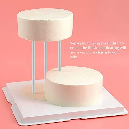 גיגבינו לבן עוגת דובל מוטות עבור שכבות עוגת בנייה ולערום תמיכה עוגת עגול פינים קשיות 9.5 אינץ 22 יחידות