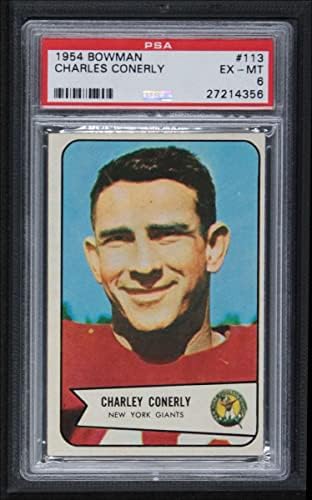 1954 Bowman 113 Charley Conerly New York Giants-FB PSA PSA 6.00 Giants-FB מיסיסיפי