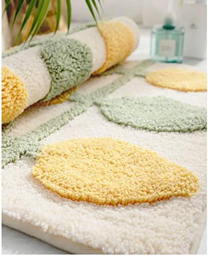 שטיח אמבטיה מיקרופייבר עבה במיוחד יוקרתי, שטיח אמבטיה סופג מים ללא החלקה מושלם עבור מחצלות שטיח