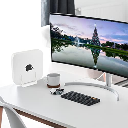 עמדת שולחן העבודה של Caszlution עבור Apple Mac Mini, Acrylic אנכי עמדות מחזיק תואם ל- Apple Mac