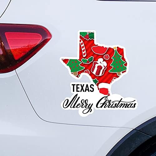 מדבקות לחג המולד של מדינת טקסס עכברים לחג המולד טקסס טקסס מכונית מדבקות קישוט לחג המולד מדבקות ויניל