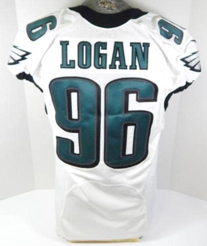 Philadelphia Eagles Bennie Logan 96 משחק הונפק ג'רזי לבן 46 DP29336 - משחק NFL לא חתום משומש