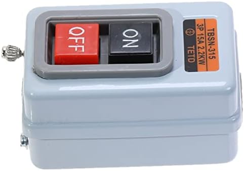 מתג הפעלה של כפתור כפתור TWRQA לשלושה שלבים מתג ההתחלה בקרת ההפעלה AC 380V 15A 3P 2.2KW TBSN-315