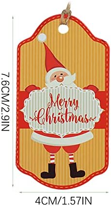 זמן כמעט 100 יחידות תליון לחג המולד מתנת כרטיס חג המולד תג יצירתי פשוט כרטיסי חג מולד קישוטי חג