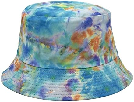 כובע שקיעה שקיעה כובעים כובע חיצוני גברים ונשים חוף קיץ מזדמן מודפס חוף דו צדדי שטוח שטוח דלי שמש דלי