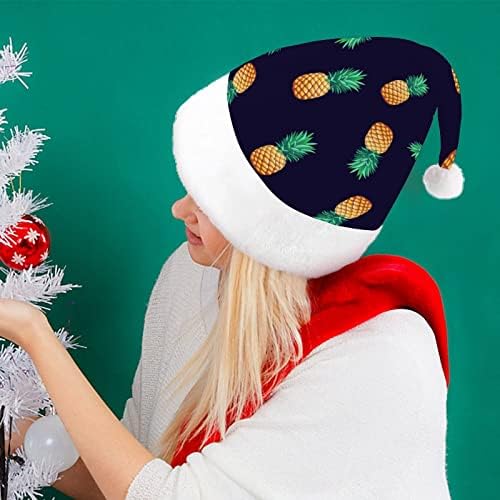 טרופי אננס דפוס חג המולד כובע סנטה כובע מצחיק חג המולד כובעי חג מסיבת כובעי עבור נשים / גברים