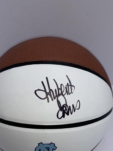 הוברט דייוויס חתם על כדורסל צפון קרוליינה טאר העקבים מאמן JSA COA - כדורסל חתימה