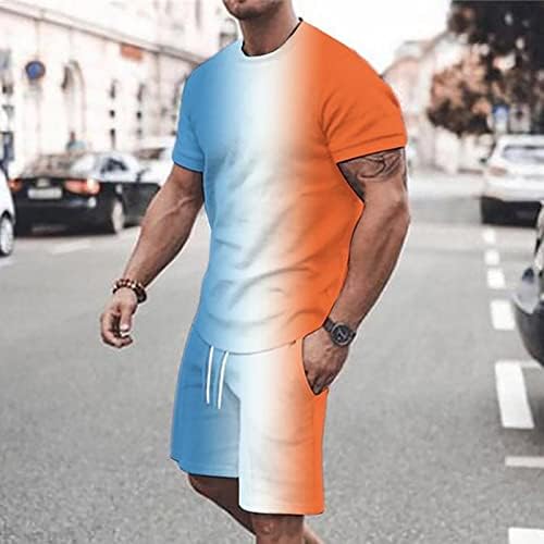 BMISEGM Summer Mens חולצות מזדמנים לגברים 3D 3D חליפות שרוול קצר