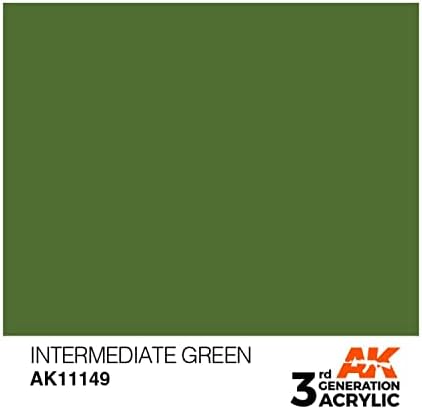 AK אינטראקטיבי gen gen acrylic ביניים ירוק 17ml