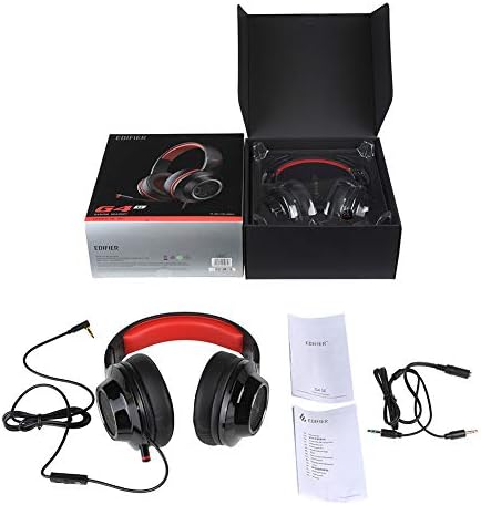 Edifier G4 SE אוזניות משחקים עבור PS4, PC, בקר Xbox One, ביטול רעש על אוזניות אוזניים עם מיקרופון, סטריאו