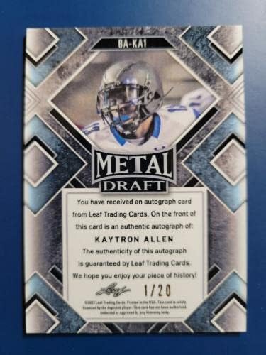 Kaytron Allen 2022 Leaf Metal Draft Crystal
