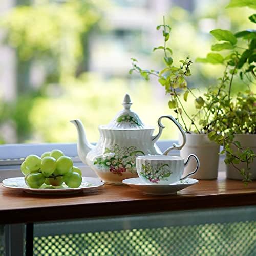 שושן של סט כוס הקפה של סין עצם העמק, כוס תה ומערכת צלוחית עם כף, כוס לאטה, תה שחור קרמי, כוס תה ריחנית