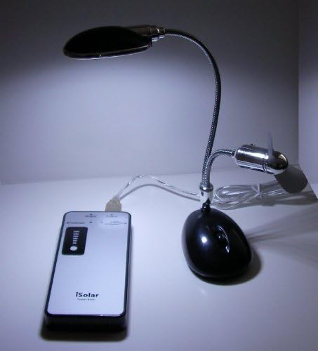 EZONEDA 13 LED USB מנורת/מאוורר לבית, בחוץ, קרוואנים, קמפינג וחירום