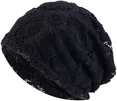 נשים של מתקפל רשת בעבודת יד פרחוני תחרה כותנה כימותרפיה שיער אובדן כובעי רפוי כובע הצייד כובע גדול במיוחד