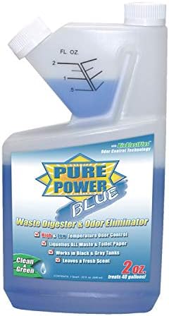 Valterra V23002 עיכול פסולת כחול חשמל טהור ומבטל ריח, 32 גרם. בקבוק