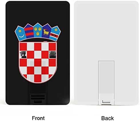 קרואטיה סמל לאומי בכרטיס בנק אשראי USB כונני פלאש זיכרון נייד כונן אחסון מפתח כונן 32 גרם