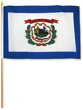 RFCO מערב וירג'יניה 12 X18 דגל המקל