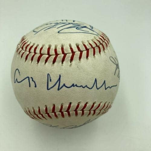 וילי מייס היפה האנק אהרון היכל התהילה אגדות חתמו על בייסבול משנות השבעים JSA - כדורי בייסבול חתימה