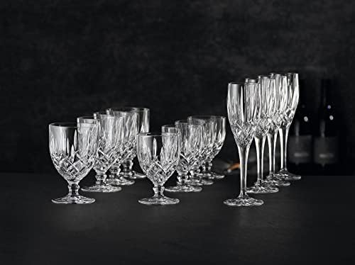 אוסף נאכטמן נובלס גביע קטן, סט של 4, עשוי זכוכית קריסטל, שקוף, לחגים ומסיבות, כוסות שתיית מים, גביעים, בטוח