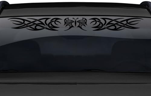 עיצוב יצירות דביקות 145-01 פרפר מבטא שבטי מדבקה מדבקה מדבקה ויניל גרפי אחורי אחורי אחורי באנר דלת