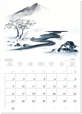 ציור דיו אסייתי), לוח השנה החודשי של קלוונדו 2023