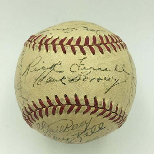1951 קבוצת דטרויט טייגרס חתמה על ליגה אמריקאית בייסבול PSA DNA COA - כדורי בייסבול עם חתימה