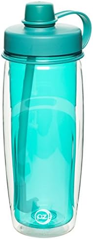 עיצובים של זאק משפיעים על קר 25 גרם. בקבוק מים מפלסטיק לשימוש חוזר, כחול