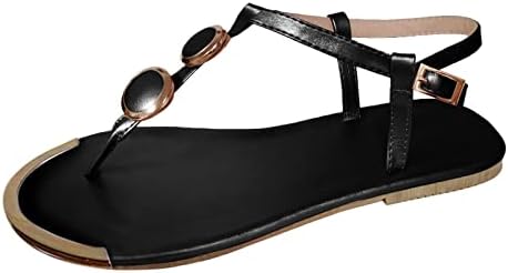 סנדלים נשים אבזם קרסול רצועת הבוהן הפתוחה סנדלי טריזים ללא החלקה נעלי נסיעות חוף כפכפות קיץ לבוש