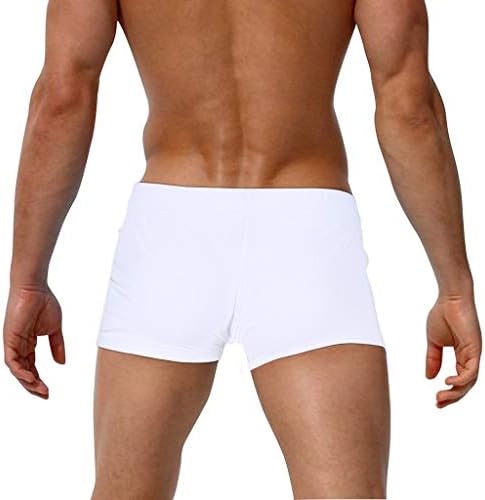 גזעי שחייה גברים נמתחים מכנסיים קצרים של לוח אופנה לגברים הדפס עץ קוקוס מכנסיים קצרים בגדי ים בסיסיים