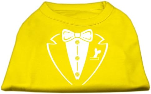 חולצת כלבים טוקסידו SCRPRINT צהובה XXL