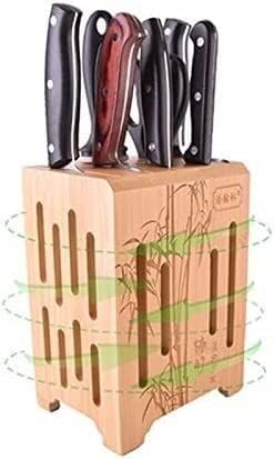 כלי מטבח עץ מטבח סכין בעל עץ רב תכליתי אחסון מתלה ביתי סכין בלוק קיר הר מטבח סכין אחסון כלי בודד