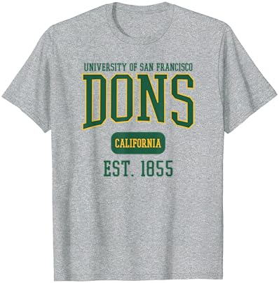 אוניברסיטת סן פרנסיסקו USF DONS EST. חולצת טריקו תאריך