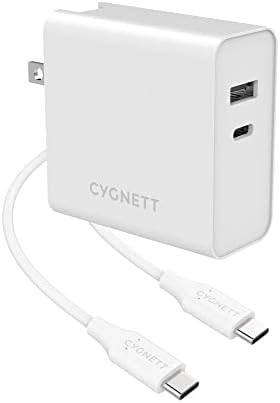 Cygnett Powerplus 60W מטען קיר כפול USB-A & USB-C + USB-C לכבל USB-C 1.5M + מתאמי נסיעה-CY3090POPLU