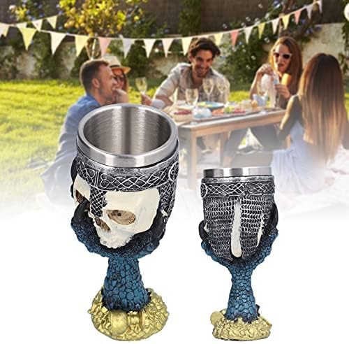 גולגולת ראש יין כוס, נירוסטה גביע שתיית כוס ייחודי עיצוב טופר גולגולת כוס לבית המפלגה בר