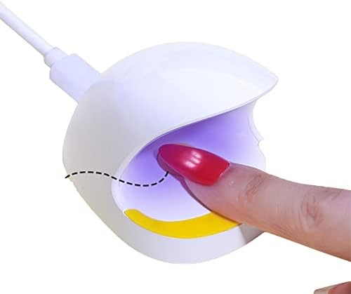 6 ואט חמוד נייל מייבש ג 'ל מנורת ריפוי ציפורניים אור נייד עבור ג' ל ציפורניים מבוסס לקים