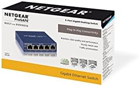 NetGear GS105NA 5-Port Gigabit Ethernet מתג 10/100/1000 מגהביט לשנייה