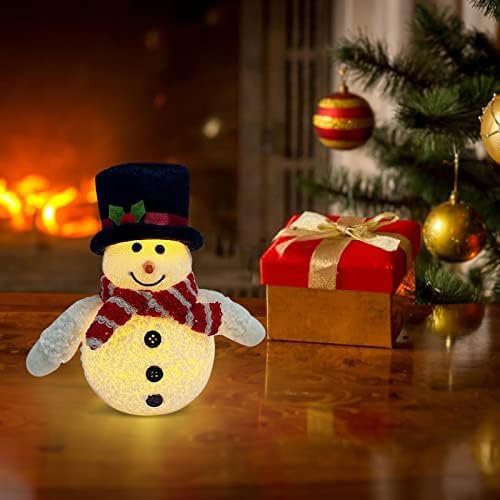 חג המולד זוהר איש שלג קישוטי בובה שלג איש זוהר LED LED LIGHILY LIGHT LIGHT HORGY PARATY DEPOR