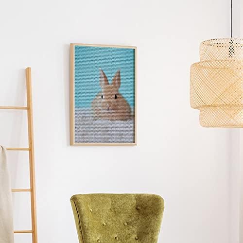 ארנב ארנב חמוד ציור יהלום בהתאמה אישית