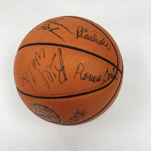 1985-1987 קבוצת בוסטון סלטיקס חתמה כדורסל JSA COA - כדורסל חתימה