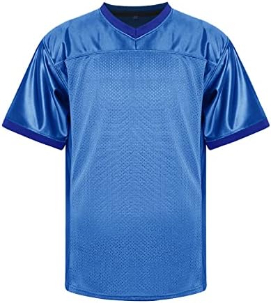 Mesospero גופיות כדורגל ריקות לגברים, רשת פוליאסטר רגילה חולצת כדורגל סוודר בגדי ספורט בגדי S-3xl