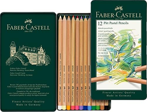 פבר-קסטל פ112112 פיט פסטל עפרונות בפח מתכת, מגוון