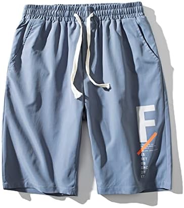 מכנסי חוף BMISEGM לגברים מכנסי צבע קיץ רופפים מכנסיים קצרים מזדמנים ספורט ספורט ריצה מוצקה