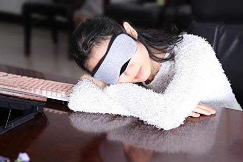 מסכת עיניים קיטור מחוממת USB קרה וחמה ניידת + ג'לי קרח לשימוש חוזר לשינה, נפיחות עיניים, עין יבשה, עיניים