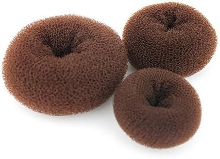 3 יחידות נשים של שיער סופגנייה לחמניית יצרנית שיער טבעת סטיילר יצרנית עגול פקעת חום