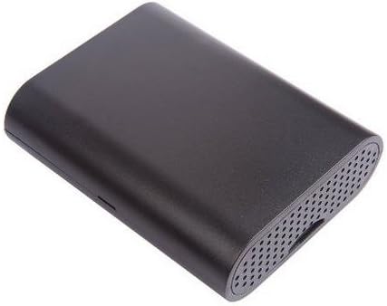 Corpco Black ABS Case for Raspberry Pi 3 & Raspberry Pi 2 Model B - גישה מלאה ליציאות - כולל סט כיור 3 חלקים